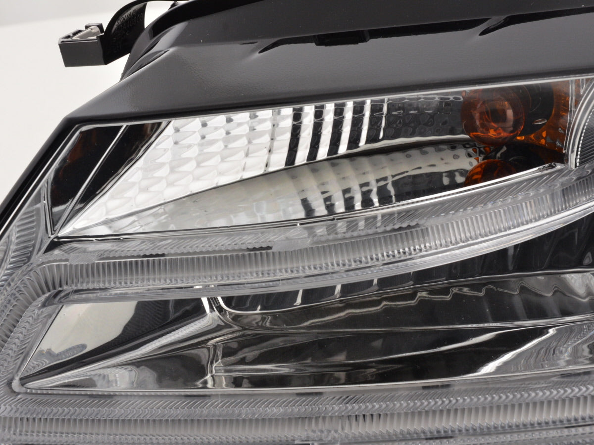 Scheinwerfer Set Daylight LED Tagfahrlicht Audi A4 ab 2008 chrom Scheinwerfer Set Daylight LED Tagfahrlicht Audi A4 ab 2008 chrom